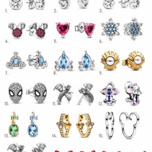 Aros disney marvel pandora set de personajes
