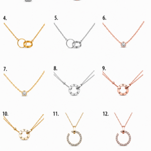 collar love cartier diseño minimalista