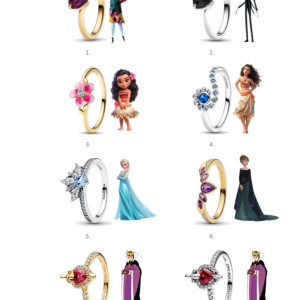 Anillo personajes Disney Pandora color plateado