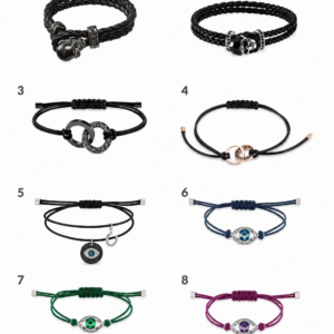 Colección de brazaletes Swarovski con cristales brillantes