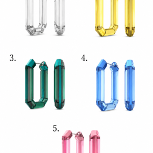 Aros Lucent elegantes Swarovski brillo refinado