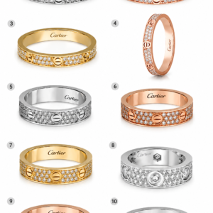anillo love pave cartier con brillo pavé