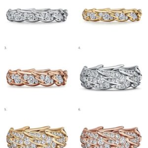 Anillo Bird on a Rock Tiffany color dorado