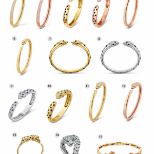 brazalete panthere cartier diseño felino