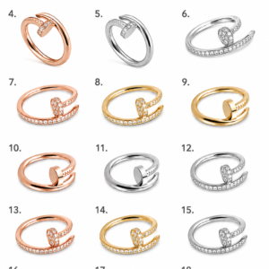 anillo clou cartier color plateado y dorado