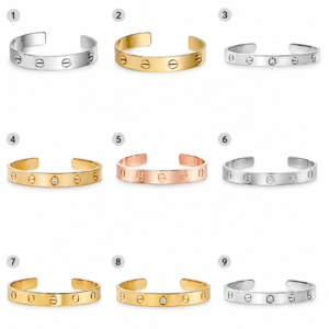 brazalete white love cartier con brillo pavé blanco