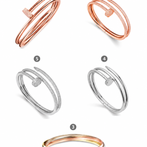 brazalete clou espiral cartier color plateado