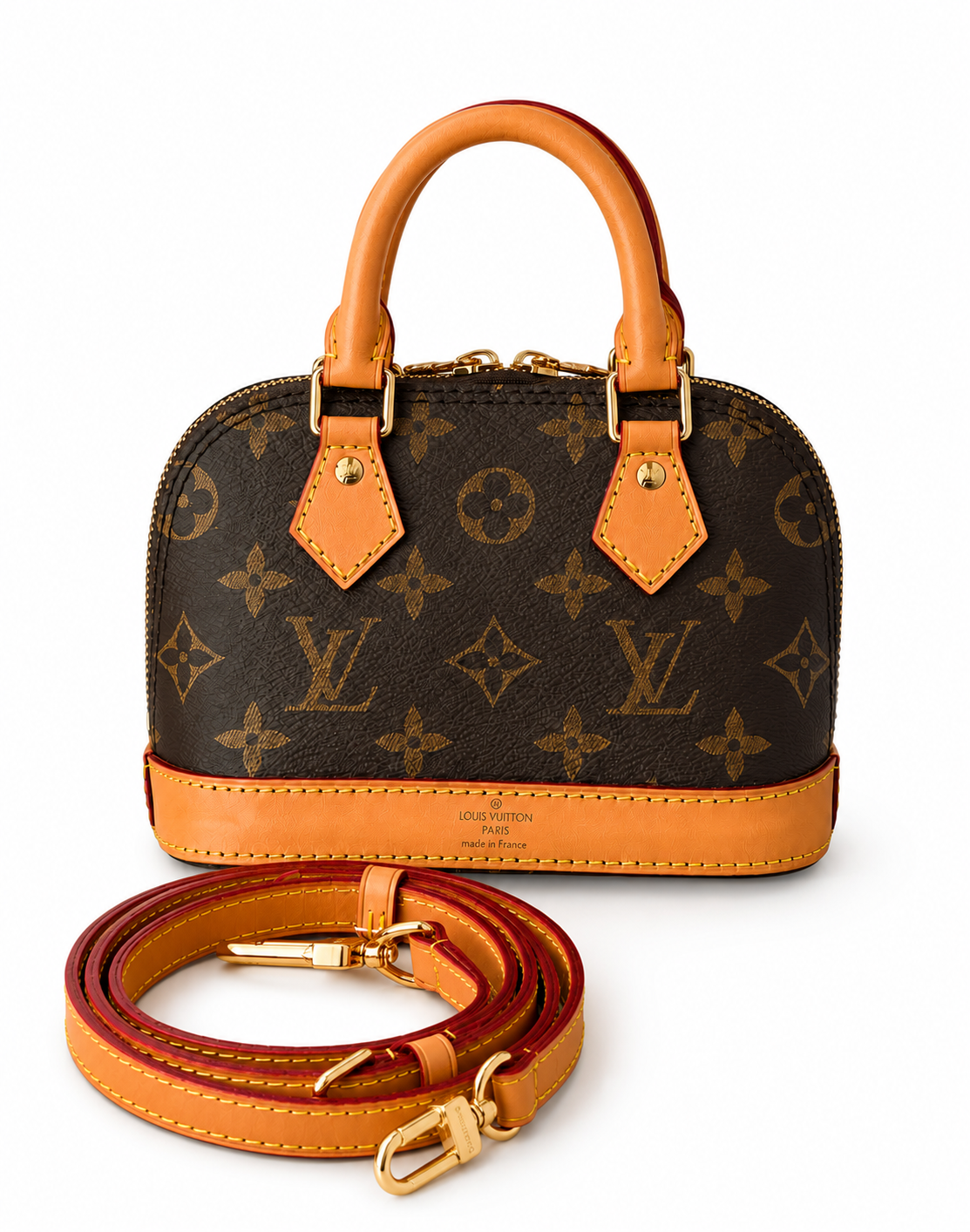 Bolso nano alma vuitton cuero monogram
