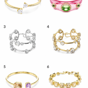 Brazaletes elegantes Swarovski brillo refinado