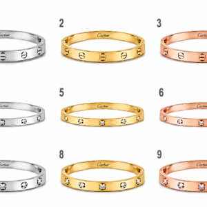 Brazalete love cartier color dorado