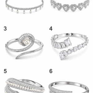 Brazaletes Swarovski de cristal con brillo intenso
