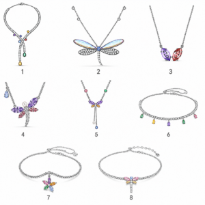 collar libélula Swarovski con cristales