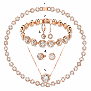 colección Angelic rose gold Swarovski tono oro rosa