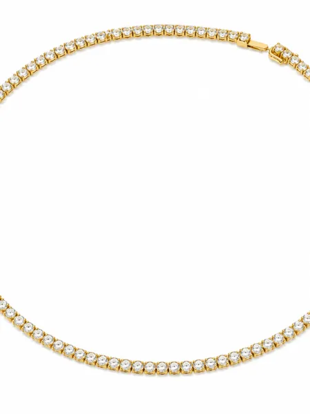 collar tennis dorado Swarovski línea Matrix