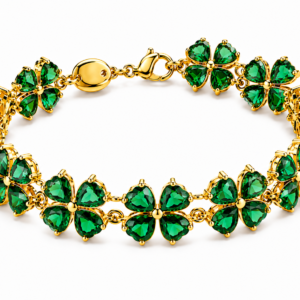 Brazalete trébol Swarovski símbolo de buena suerte