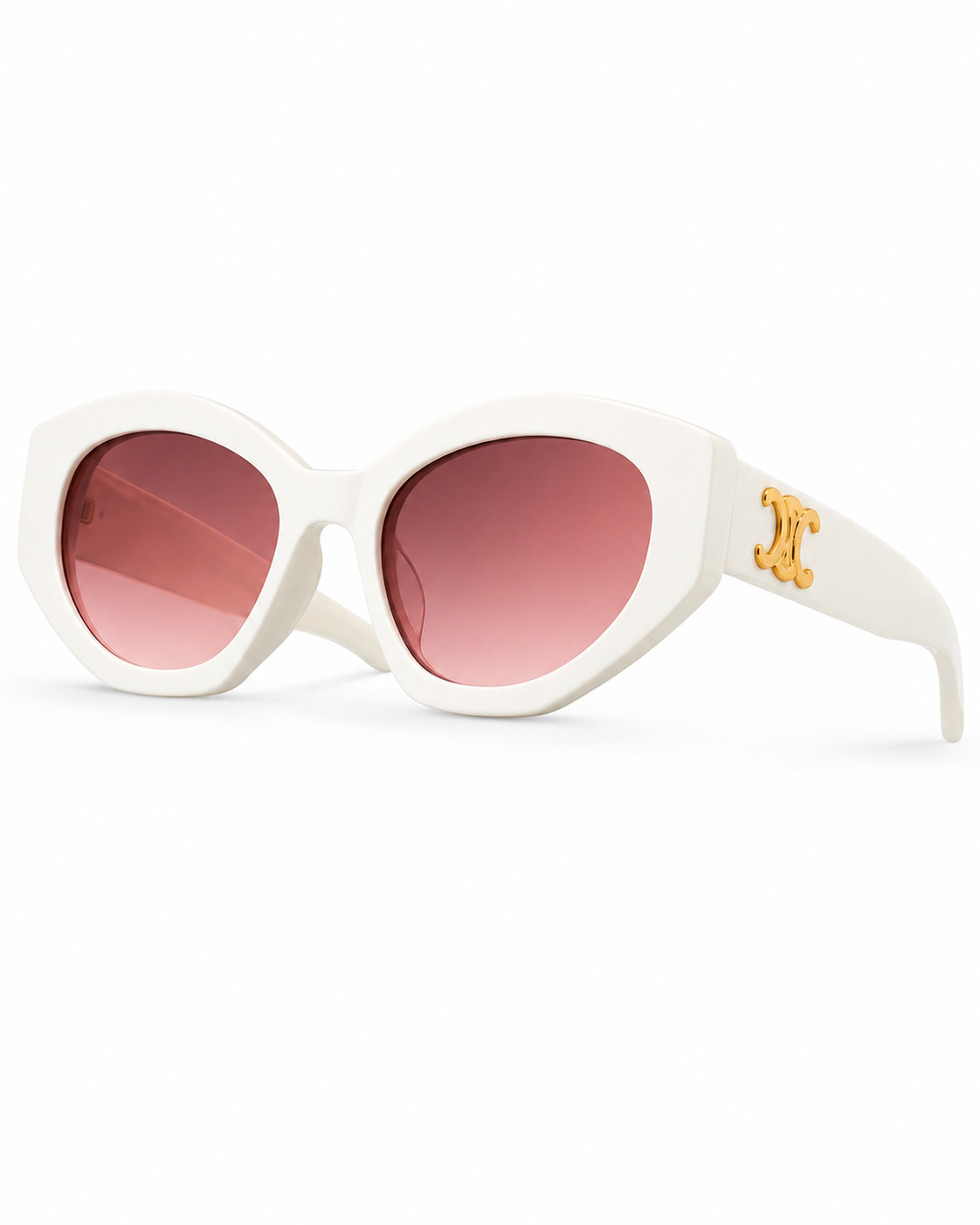 Lentes sol marco blanco celine