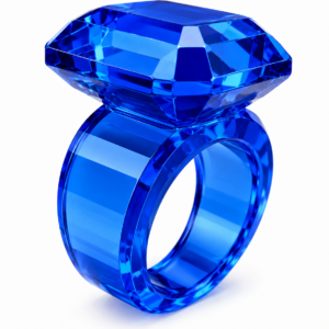 anillo coctel lucent swarovski con cristales brillantes