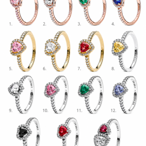 Anillo corazón Pandora color plateado