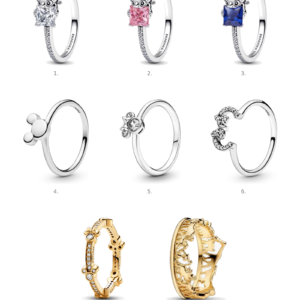 Anillo Mickey y Minnie Pandora color plateado