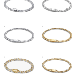 brazalete cadena Pandora color dorado