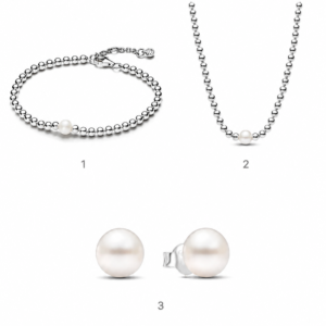 Conjunto Timeless perlas Pandora estilo atemporal