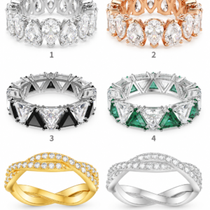 Anillos Matrix Pear Swarovski corte pera