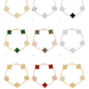 Brazalete 5 Motivos Vintage Alhambra Diamantes - Van Cleef