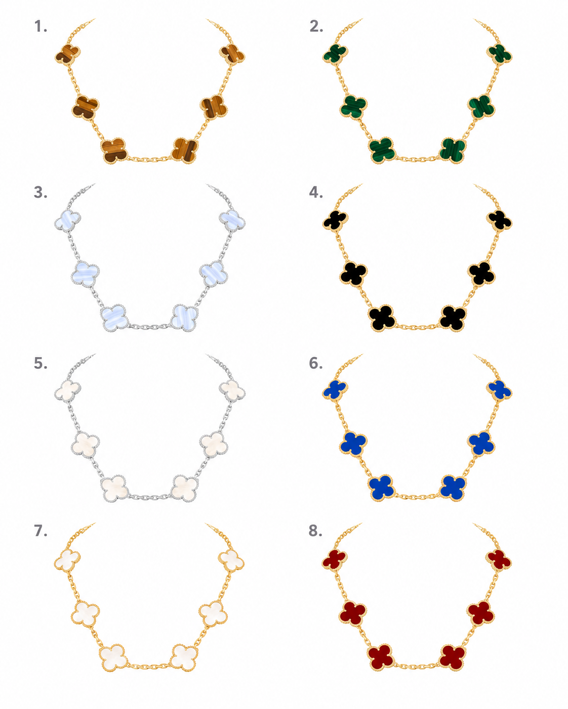 Collar 5 Motivos Vintage Alhambra - Van Cleef