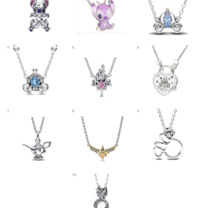 Collar Disney Pandora con dijes variados de personajes