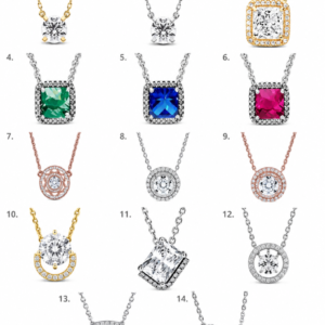 Collares halo Pandora con brillo envolvente