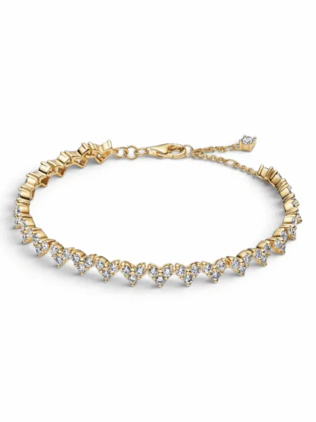 Brazalete Pandora Ondulado Dorado