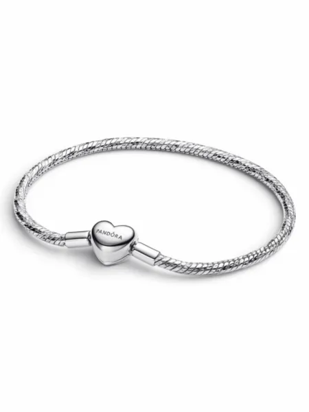 Brazalete Pandora Moment Broche Corazón