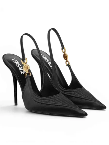 Zapatos Versace Tacón Medusa '95 Negro
