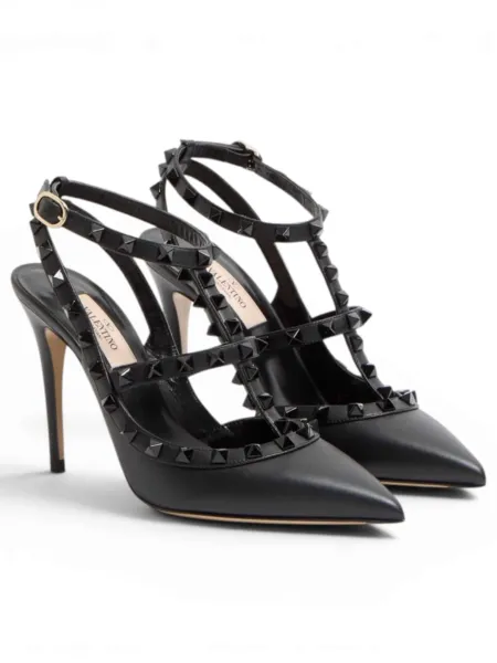 Zapatos Valentino Garavani Tacón Rockstud Negro