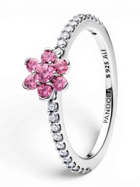 Anillo Pandora Margarita Rosada