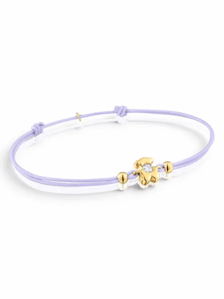 Brazalete Tous Nylon Malva Lila
