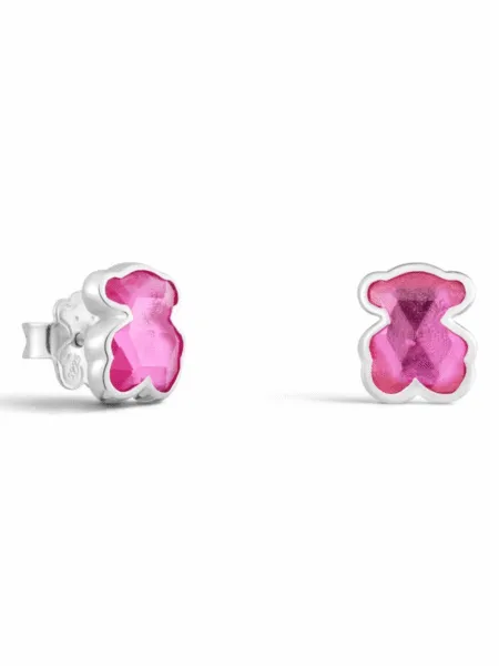 Aros Tous Icon Color Rosado Plateado