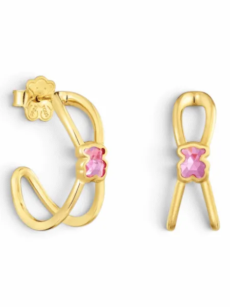 Aros Tous Icon Color Rosado