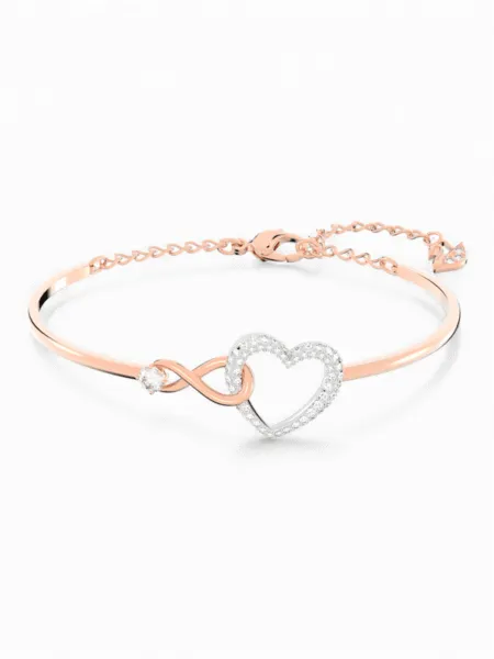 Brazalete Swarovski Amor Infinito Rosado