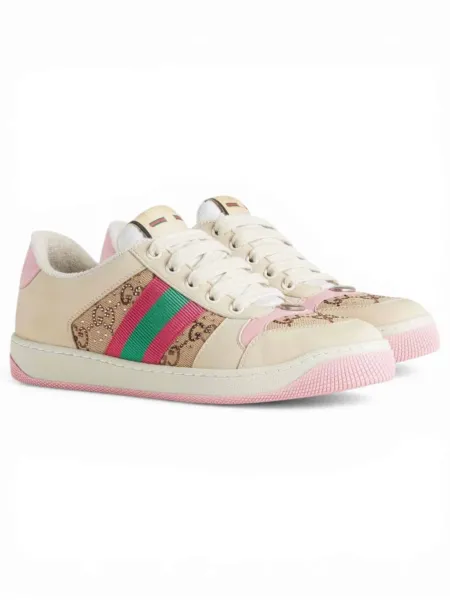 Zapatillas Gucci Screener GG Crystal Beige Verde