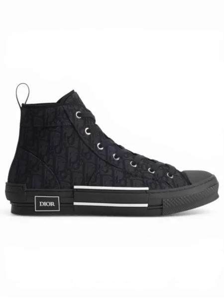Zapatillas Dior Caña Alta B23 League Oblique Negro