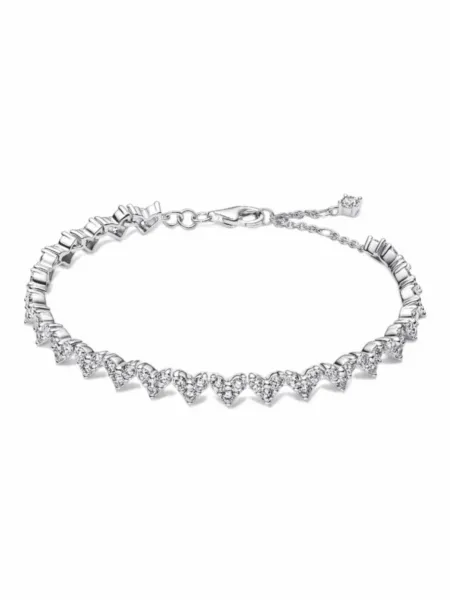 Brazalete Pandora Ondulado Plateado