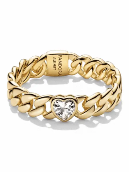 Anillo Pandora Cubana Dorada