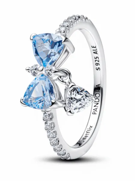 Anillo Pandora Lazo Azul Bridgerton