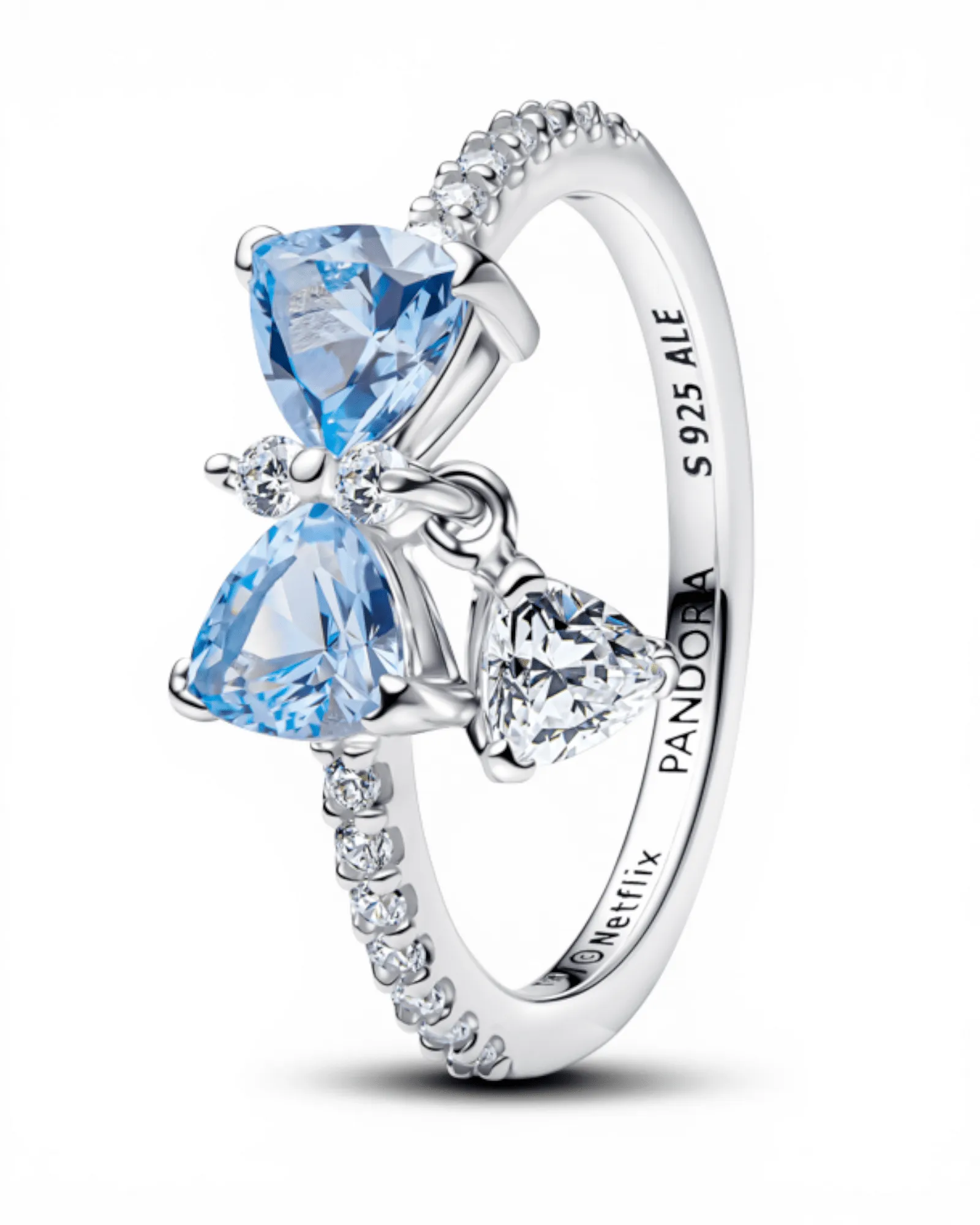 Anillo Pandora Lazo Azul Bridgerton