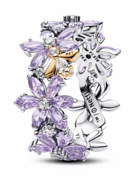 Anillo Pandora Herbario Abeja Bridgerton