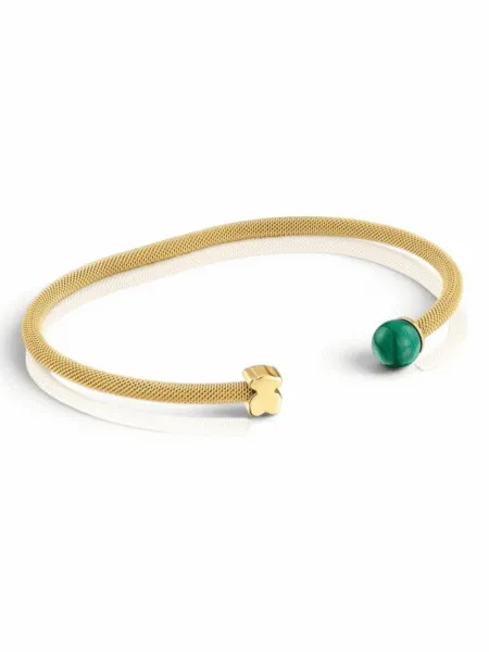 Brazalete Tous Malaquita Icon Mesh Verde
