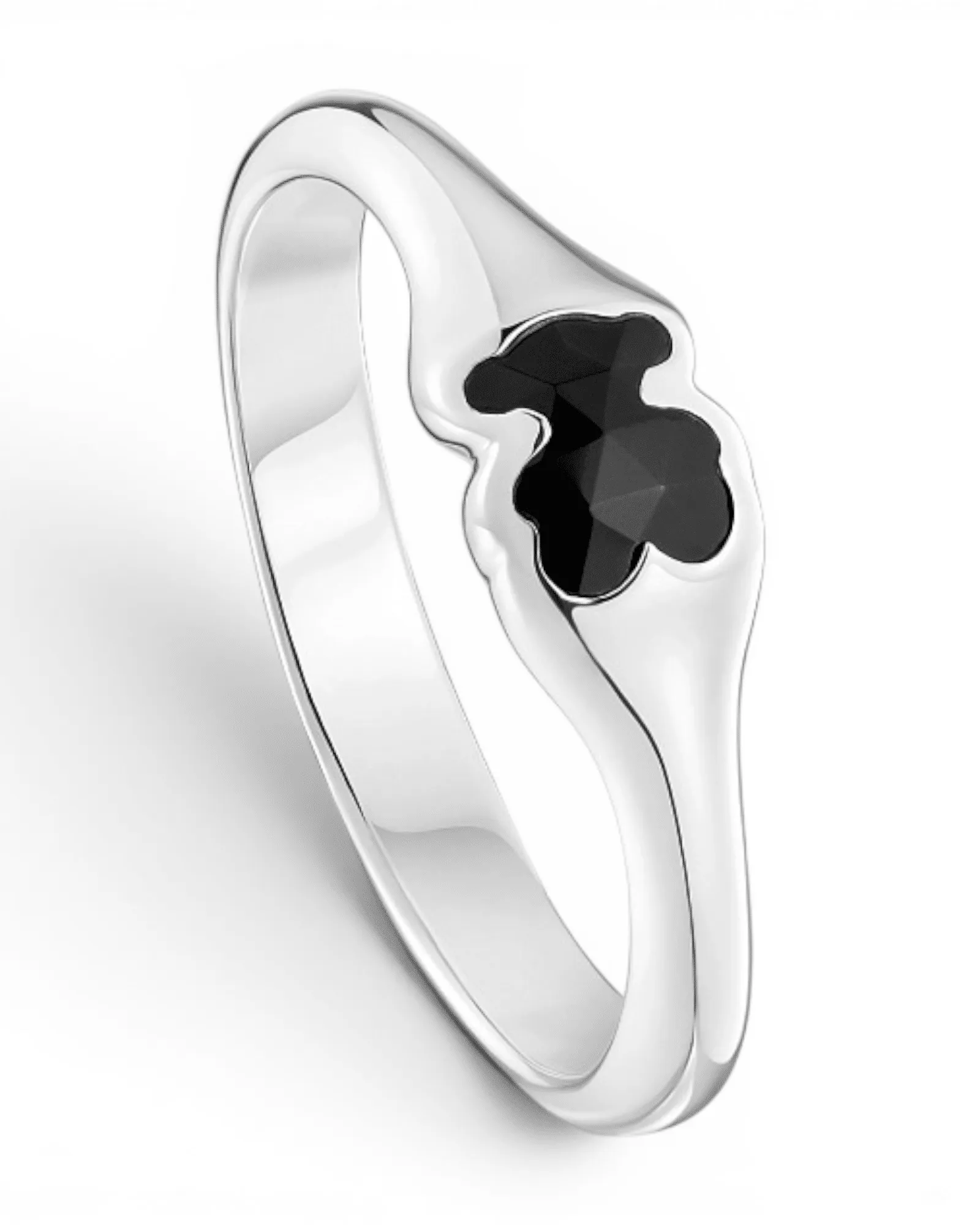 Anillo Tous Icon Color Negro Pequeño