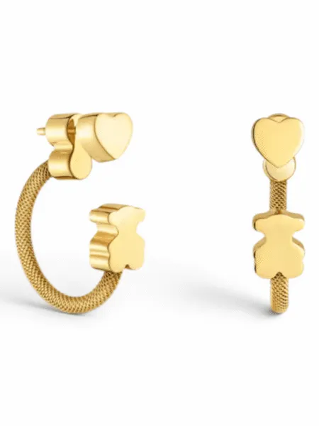 Aros Tous Icon Mesh Dorado