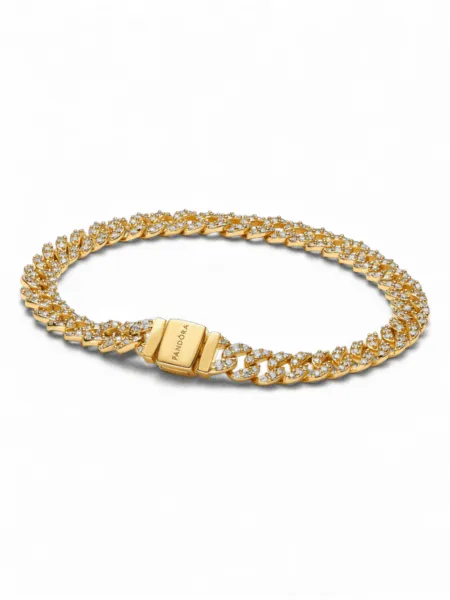 Brazalete Pandora Cubana Dorada